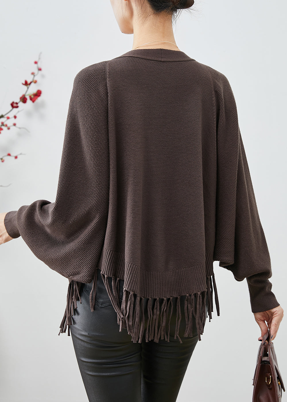 WW | Loose Knit Cardigans V-neck with Tassels
