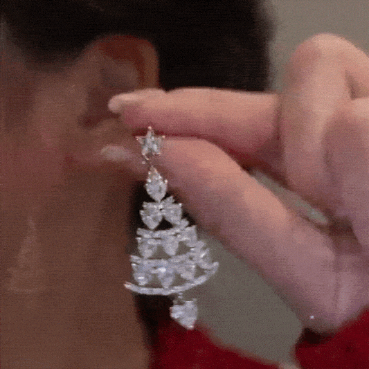 WW | Weihnachtsfunkeln Silber Ohrringe