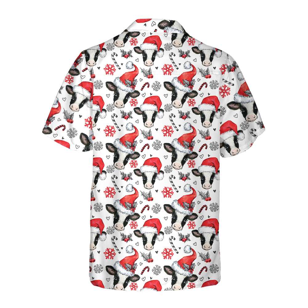 WW | Weihnachtskuh Hawaiian Shirt, Lustiges Weihnachts-Shirt, Bestes Geschenk für X-mas