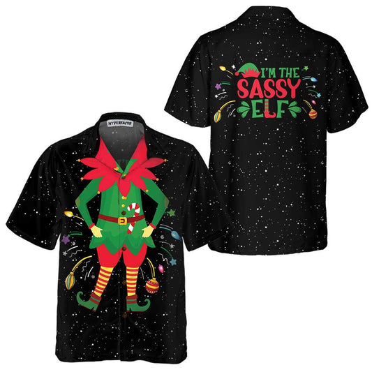 WW | Weihnachts-Elf Kostüm Hawaiihemd, Lustiges Elf Weihnachtshemd, Beste Weihnachtsgeschenkidee