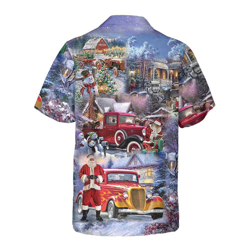 WW | Weihnachten ist besser mit Hod Rod Hawaiian Shirt, lustiges Weihnachts-Shirt, einzigartige Xmas Geschenkidee