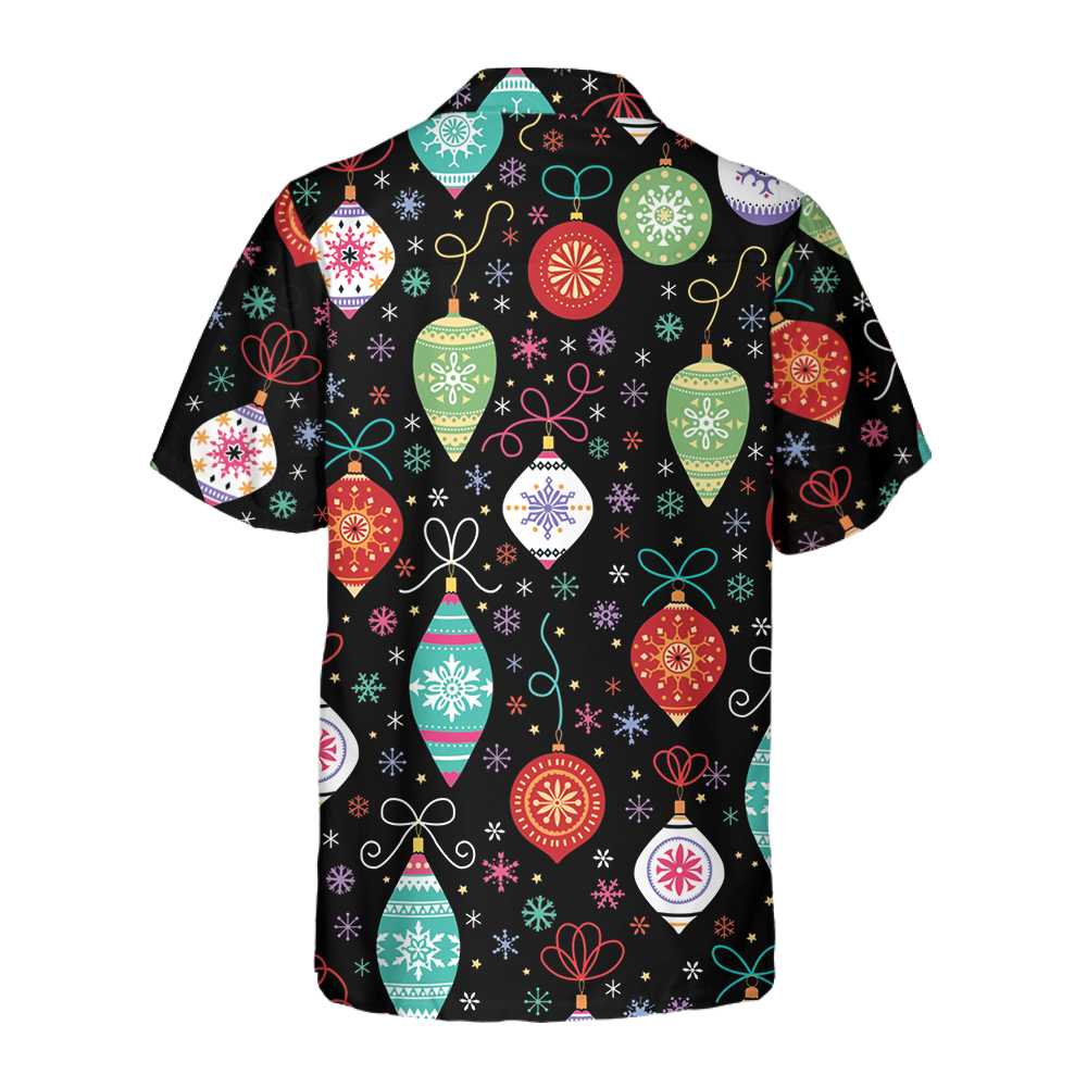 WW | Weihnachtsschmuck Muster Hawaiihemd, Lustiges Weihnachtsshirt für Männer