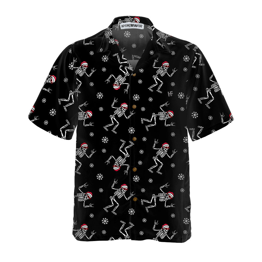 WW | Weihnachtsrock Hawaiian Shirt, Lustiges Weihnachtsknochen Shirt