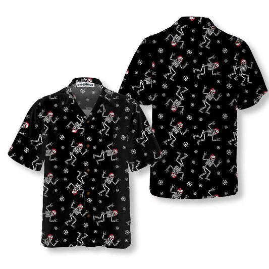 WW | Christmas Rock Hawaiian Shirt, Funny Christmas Bone Shirt