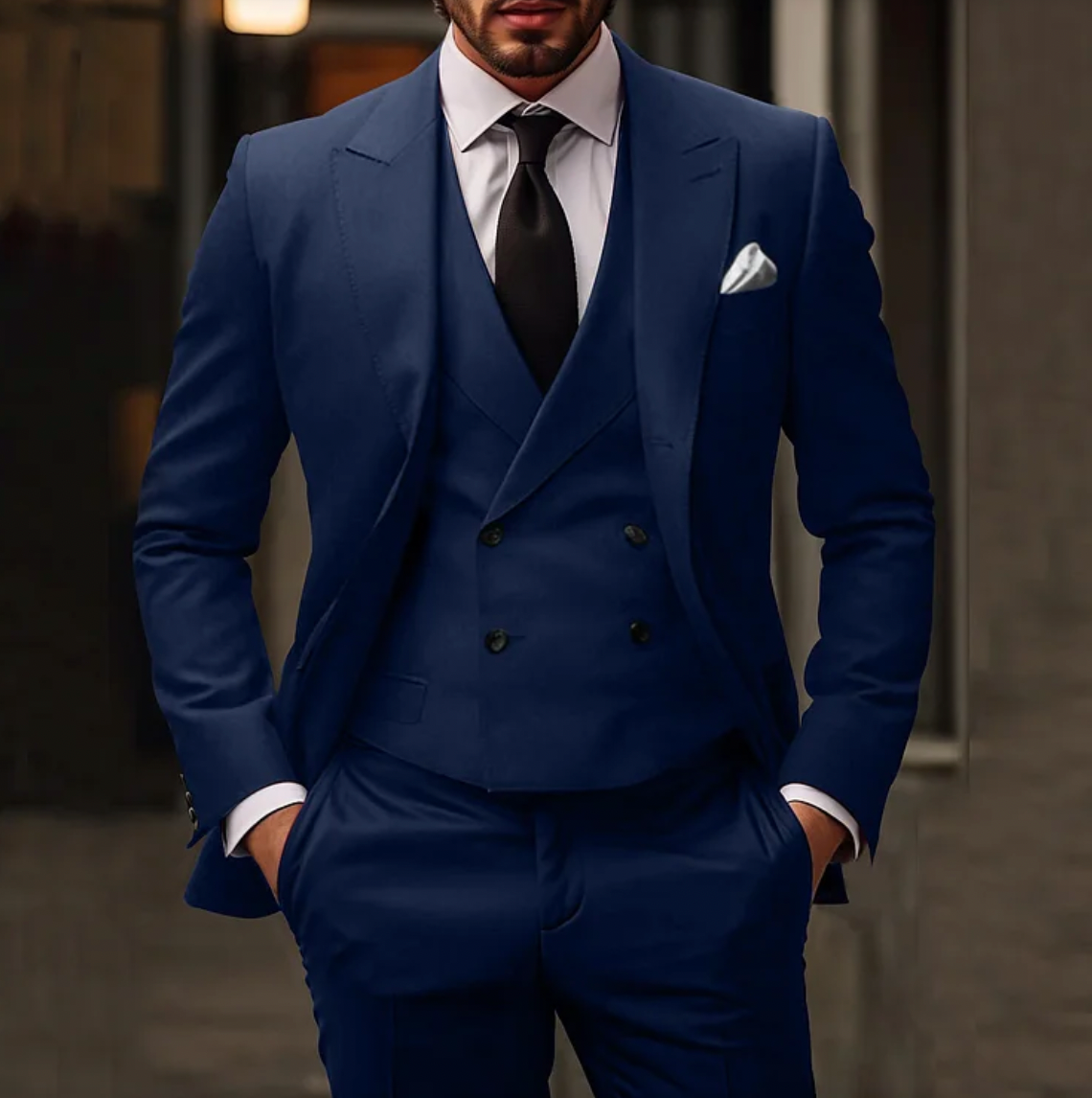WW | Herren Smoking 3-teilig - Blazer, Weste & Hose