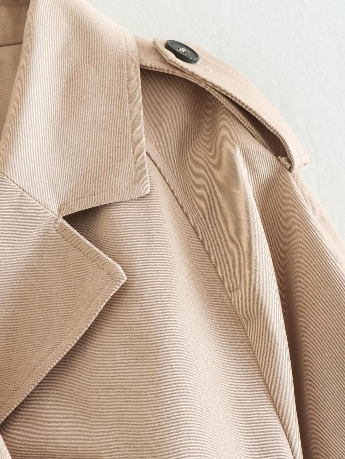 WW | Klassische Beige Damenkurzjacke Für Alle Anlässe