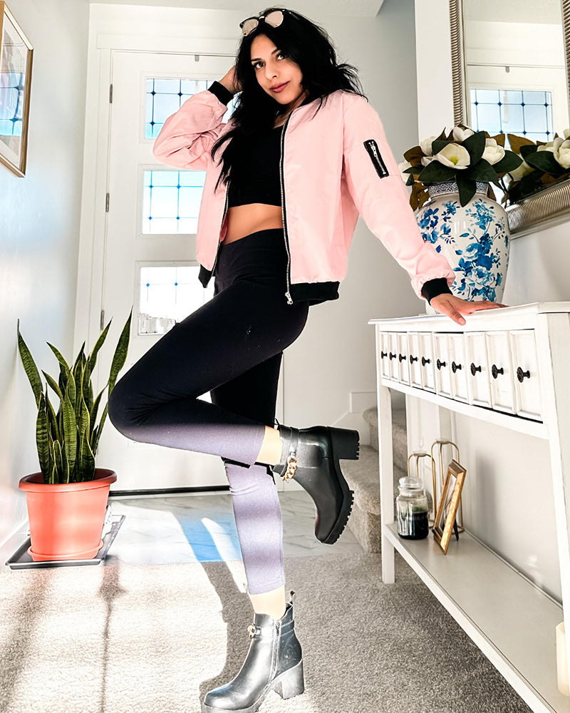 WW | stylish classic bomber jacket with pockets - perfect for any occasion