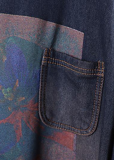 WW | Blue Prints Fashion Trench Coat Inspiration Two Large Pockets Thick Coats