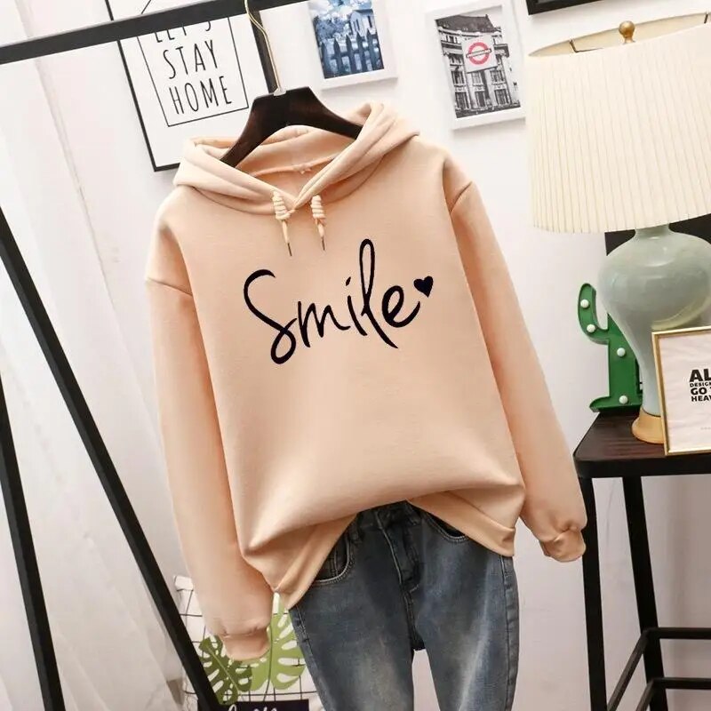 WW | Geschnittener Smile Hoodie Für Frauen