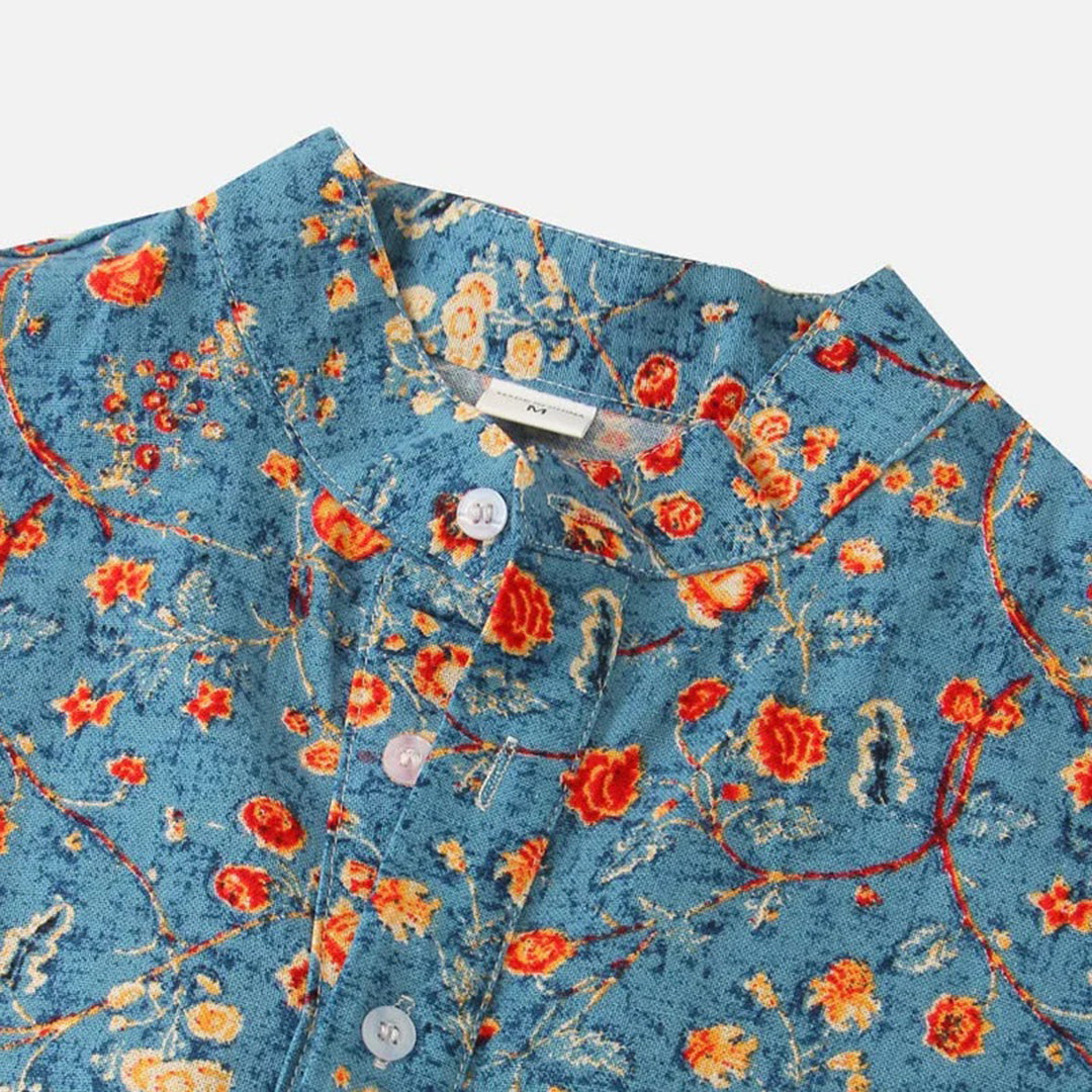 WW - Blumiges Herrenhemd