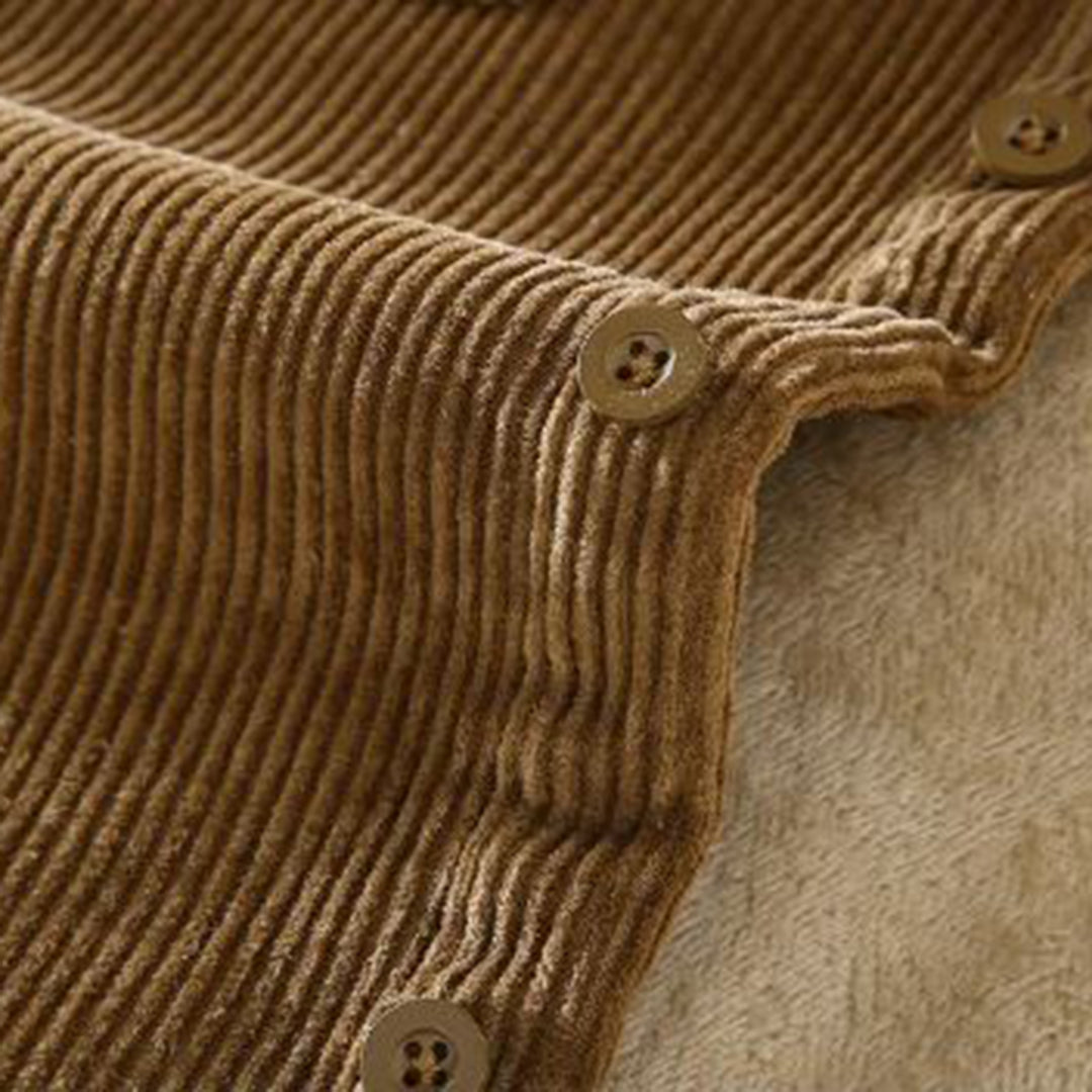 WW | Shirtjacke Cord Gefüttert Knopfverschluss Brusttaschen
