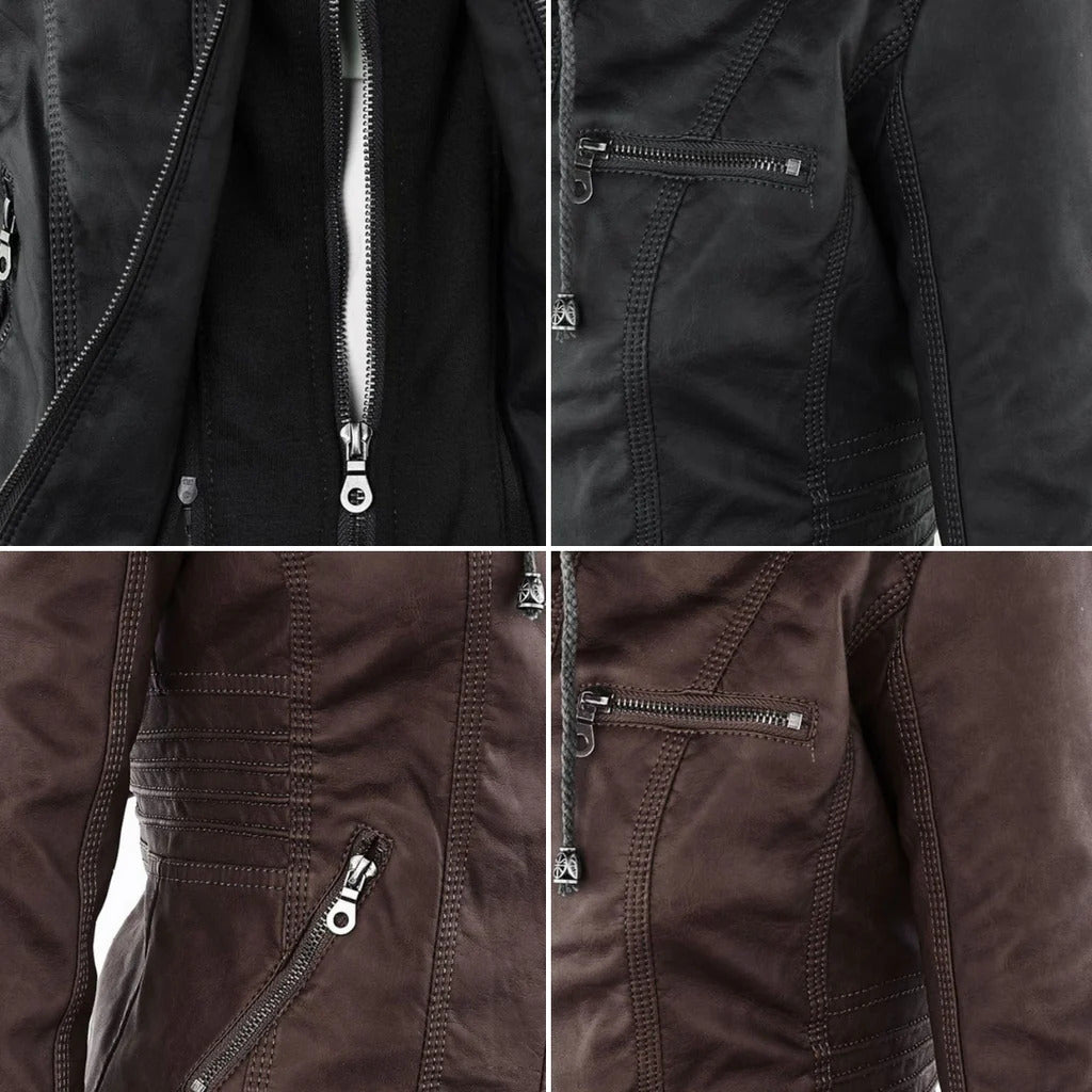 WW | Chic khaki hooded jacket, comfort and urban elegance