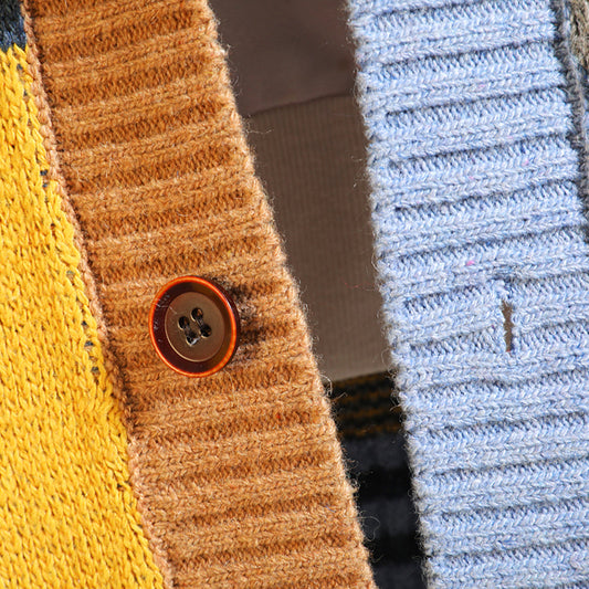 WW | Bunte, Bequeme Strickjacke für Herren