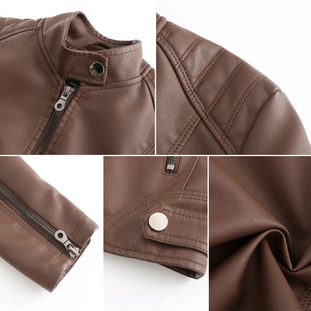 WW GLAM: Modern Leather Jacket for Women