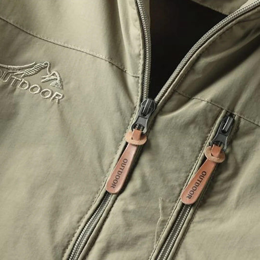 WW |  Outdoorjacke mit Fleece-Innenfutter - Winddichte & Wasserabweisende Übergangsjacke mit Kapuze