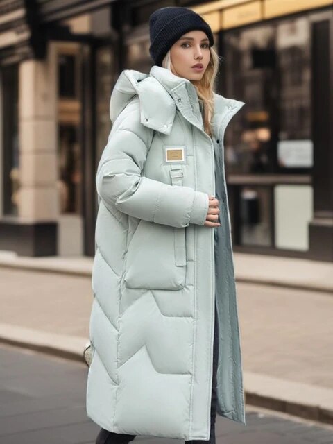 WW | Lang geschnittene gepolsterte Jacke