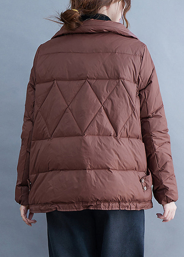 WW | Pockets Patchwork Fine Cotton Lined Zippered Coats Winter