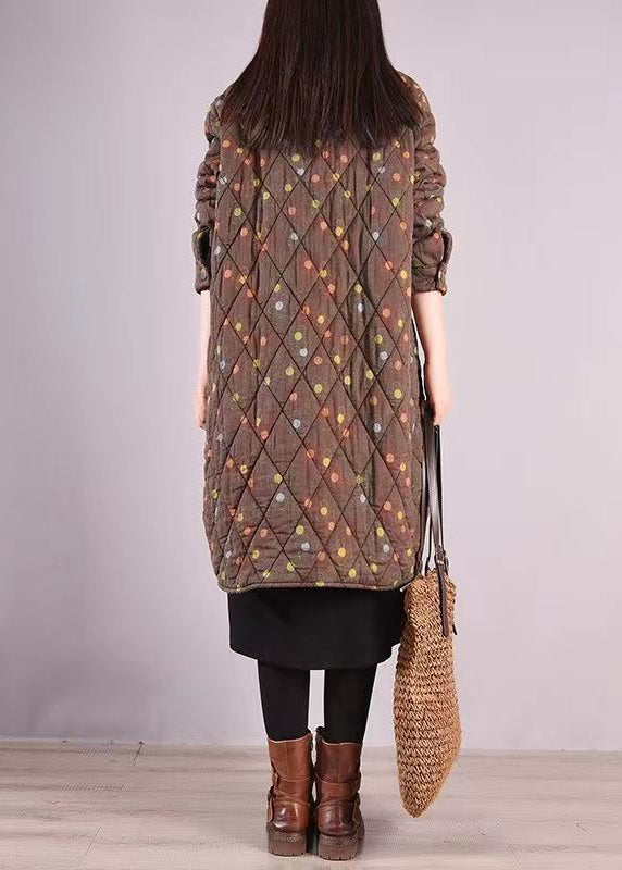 WW | Quilted Patchwork Fine Cotton Padded Coats Stand-Up Collar Winter
