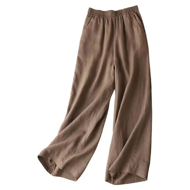 WW | Weite Leinen Baumwollhose