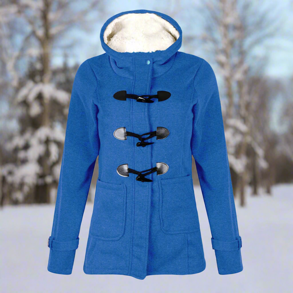 WW | Damen Winterjacke mit Kapuze und Schnürverschluss
