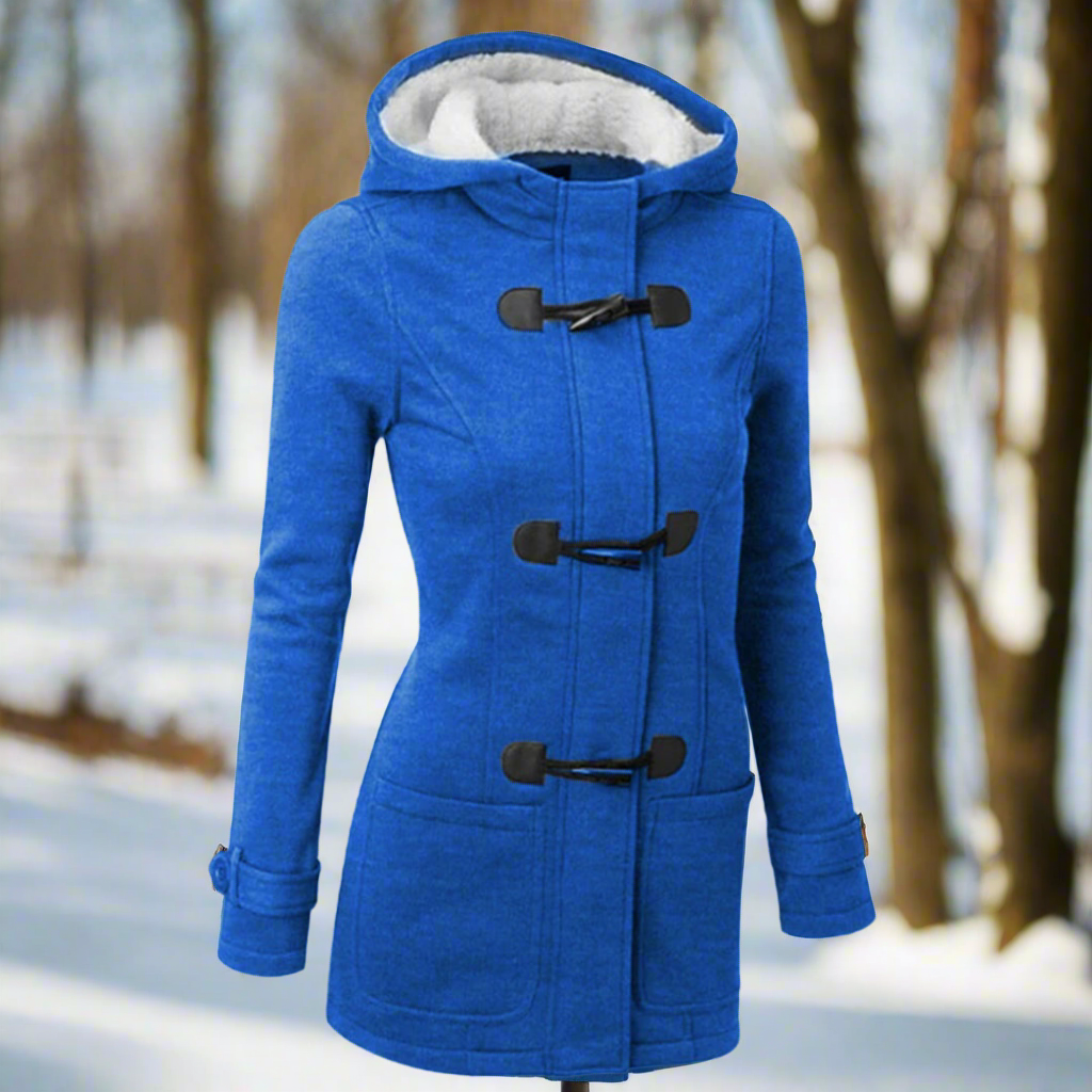 WW | Damen Winterjacke mit Kapuze und Schnürverschluss