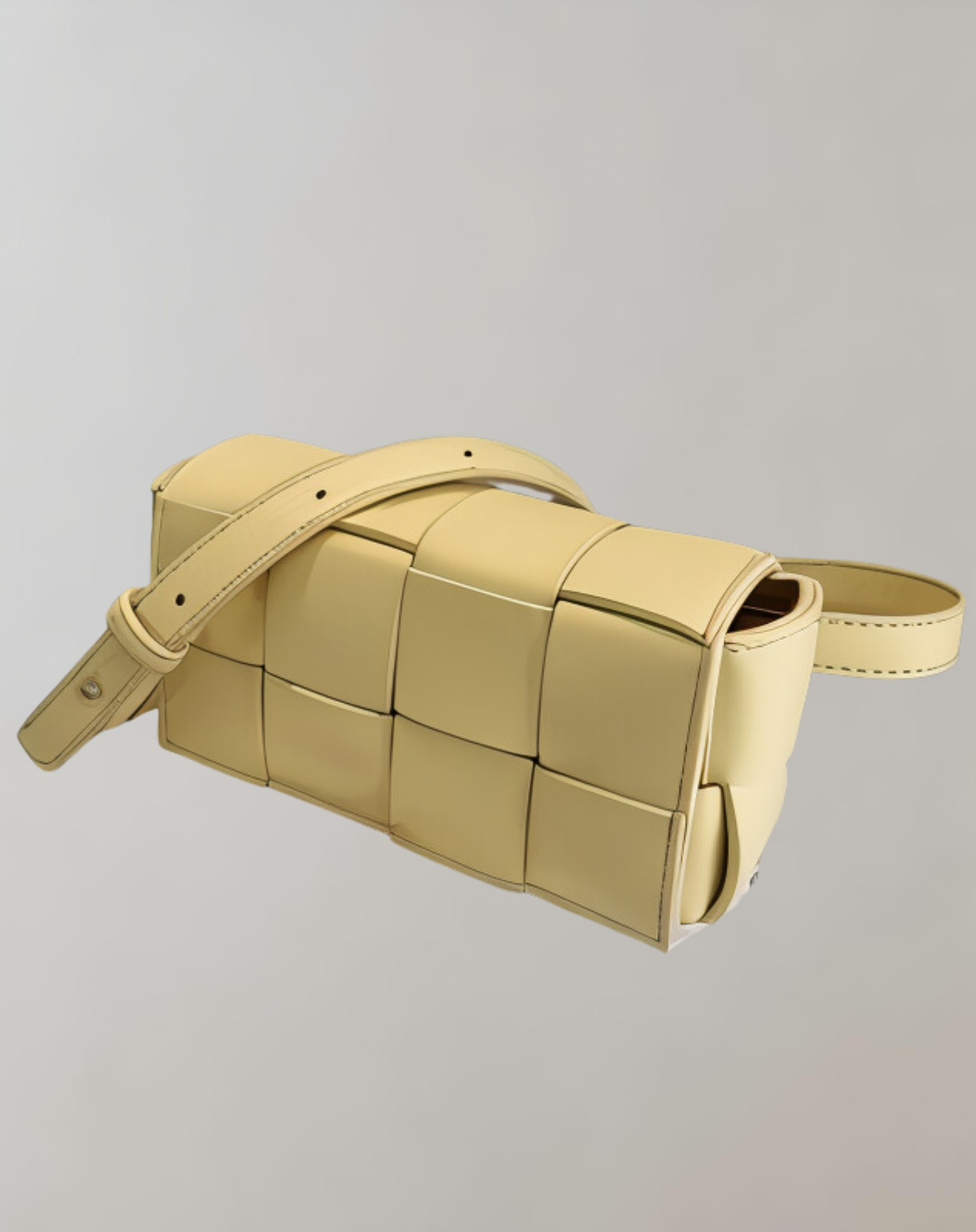 WW - Geblockte Umhängetasche Vegan Leder Damen | Geflochtene Tasche Frauen
