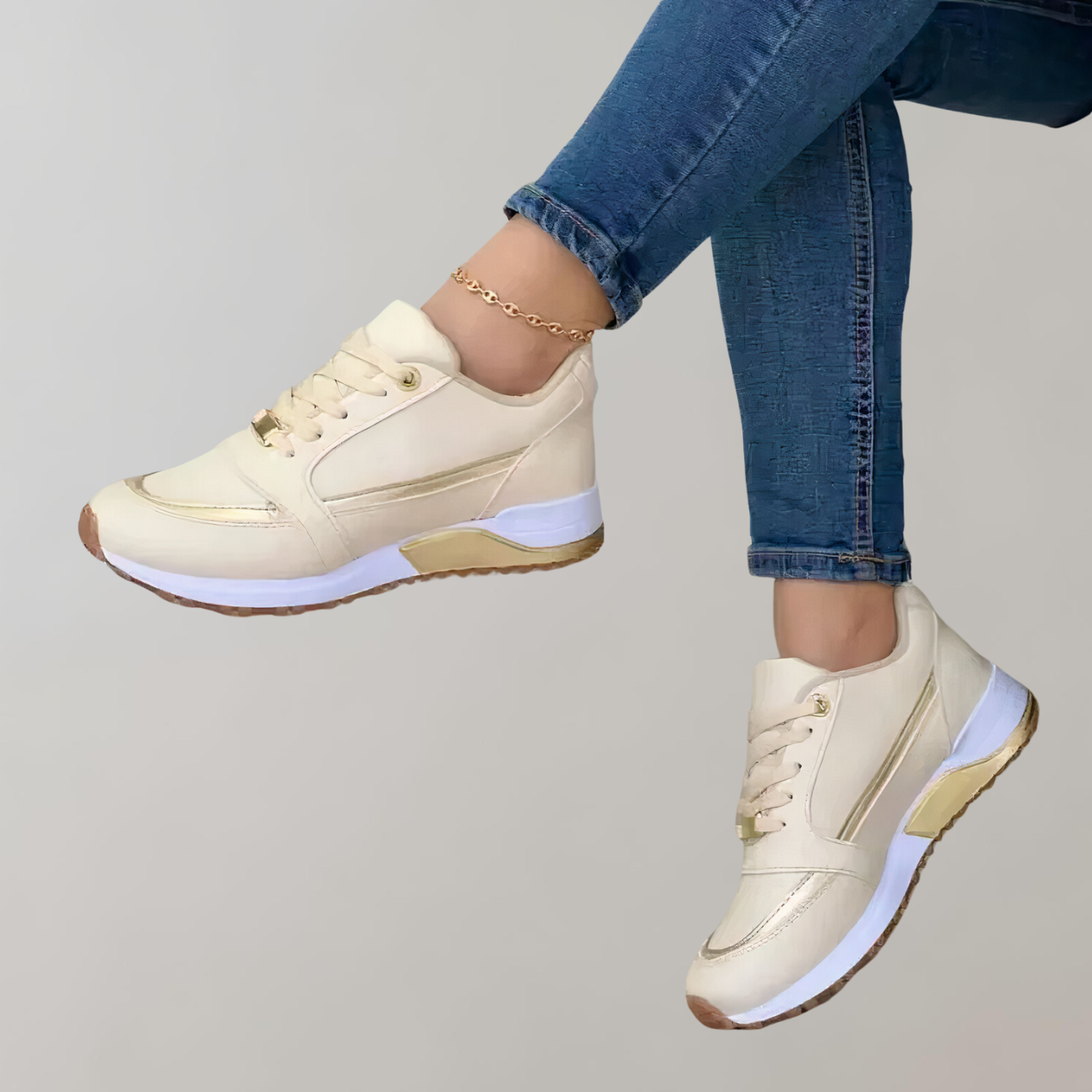 WW - Stylische Low Top Schnürsneaker für Damen für den Alltag | Sportliche Casual Fashion Sneaker