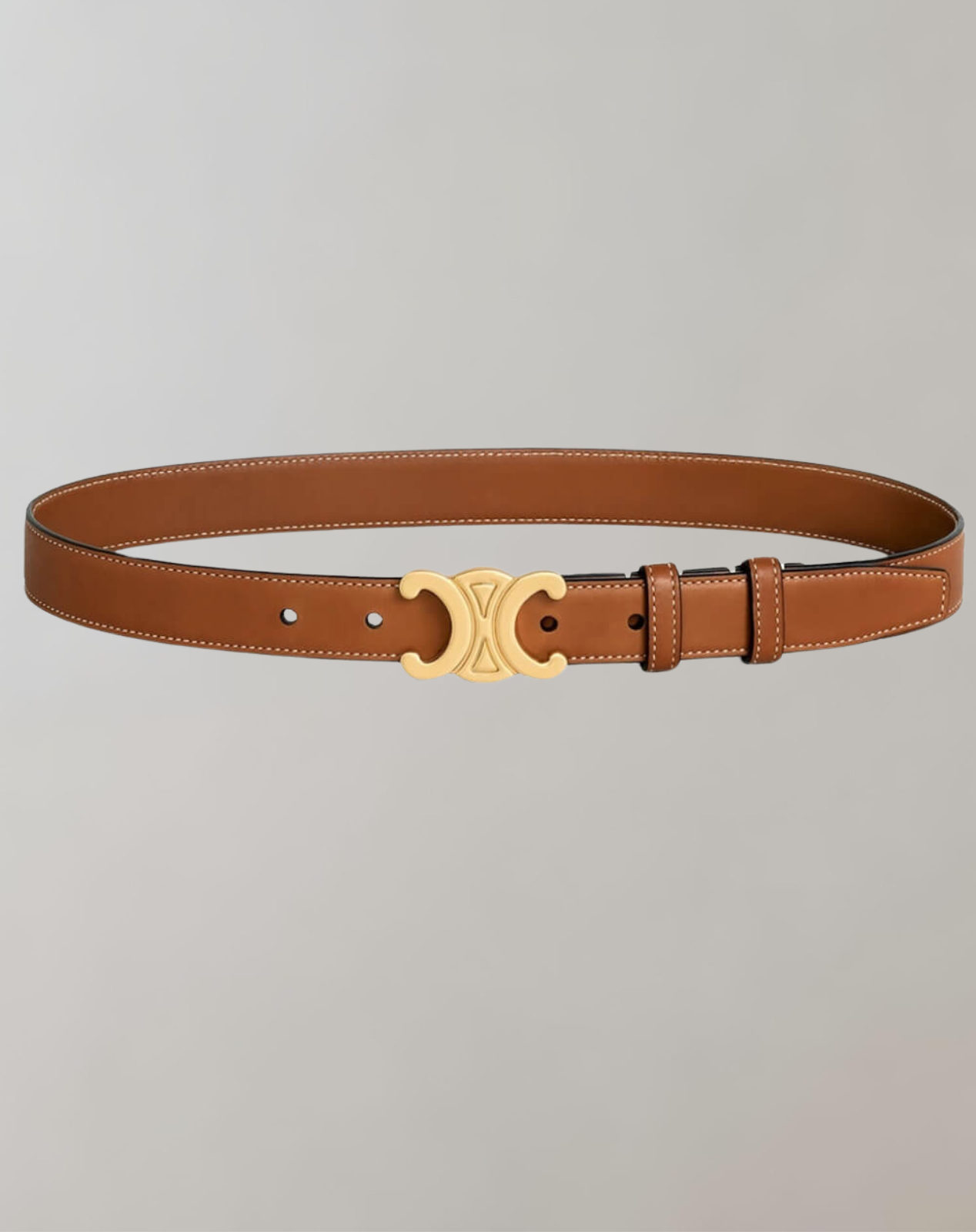 WW - Elegant Women's Belt with Gold Buckle