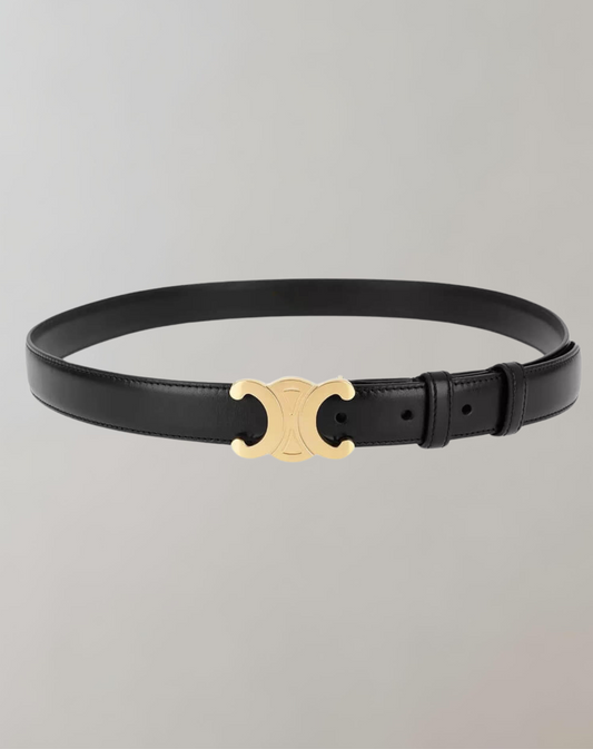 WW - Eleganter Damen Gürtel mit goldener Schnalle