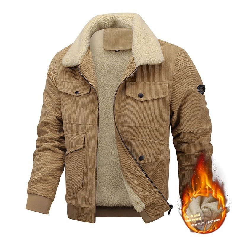 WW | Cordjacke mit warmem Kragen für Männer