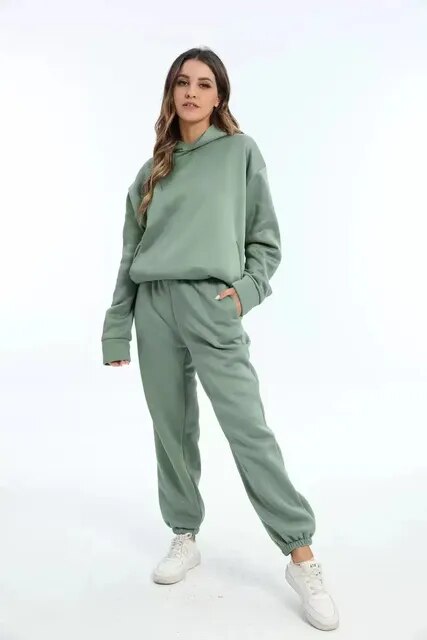 WW | Cozy Women's Hoodie and Sweatpants Set for Ultimate Comfort