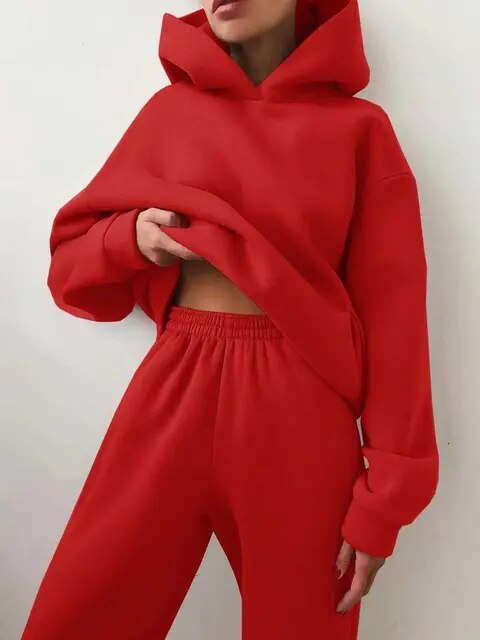 WW | Cozy Women's Hoodie and Sweatpants Set for Ultimate Comfort