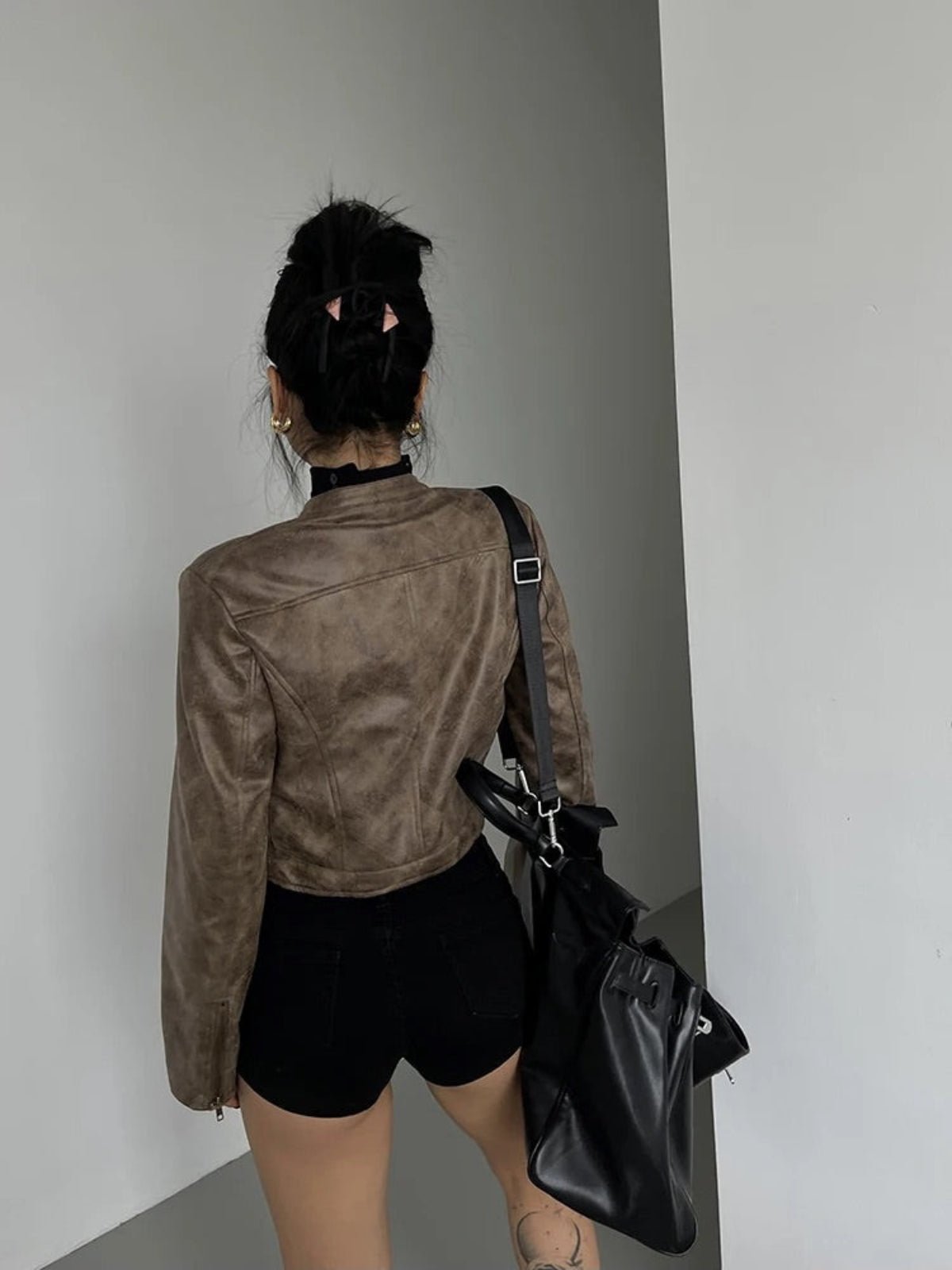 WW | Gekürzte Lederjacke