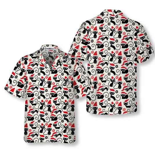 WW | Süße Katzen für Weihnachten Hawaiian Shirt, Lustiges Catmas Shirt, Bestes Geschenk für Weihnachten