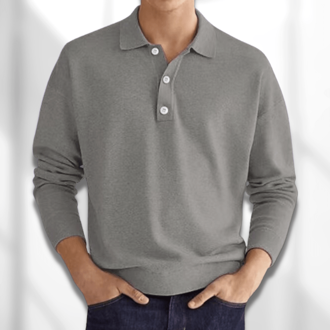 WW | Long Sleeve Polo Shirt For Men