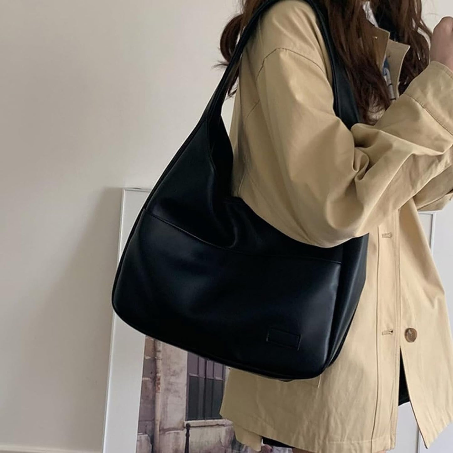 WW | ️elegante Lederschultertasche