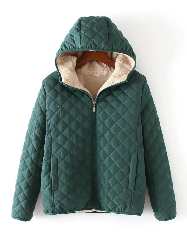 WW | Winter Modische Winterjacke in Olivgrün für Frauen