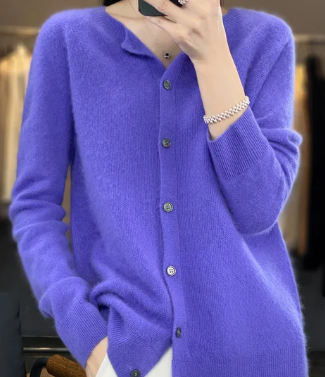 WW | Cardigan with Round Neck Women's Sweater