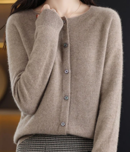 WW | Cardigan with Round Neck Women's Sweater