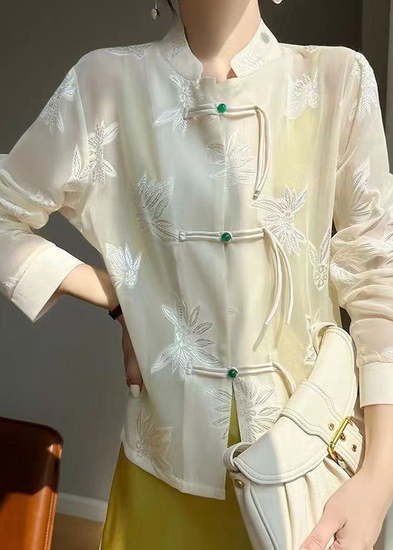 WW | Black Stand Collar Hollow Tassel Tulle Coats Long Sleeves