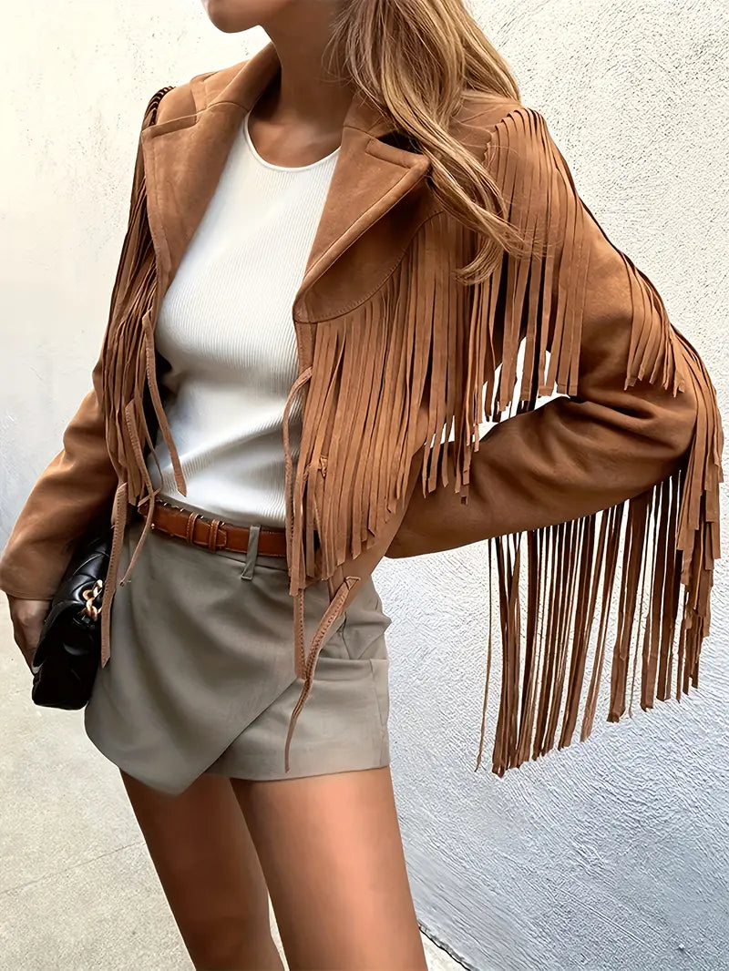 WW | Suede jacket with fringe