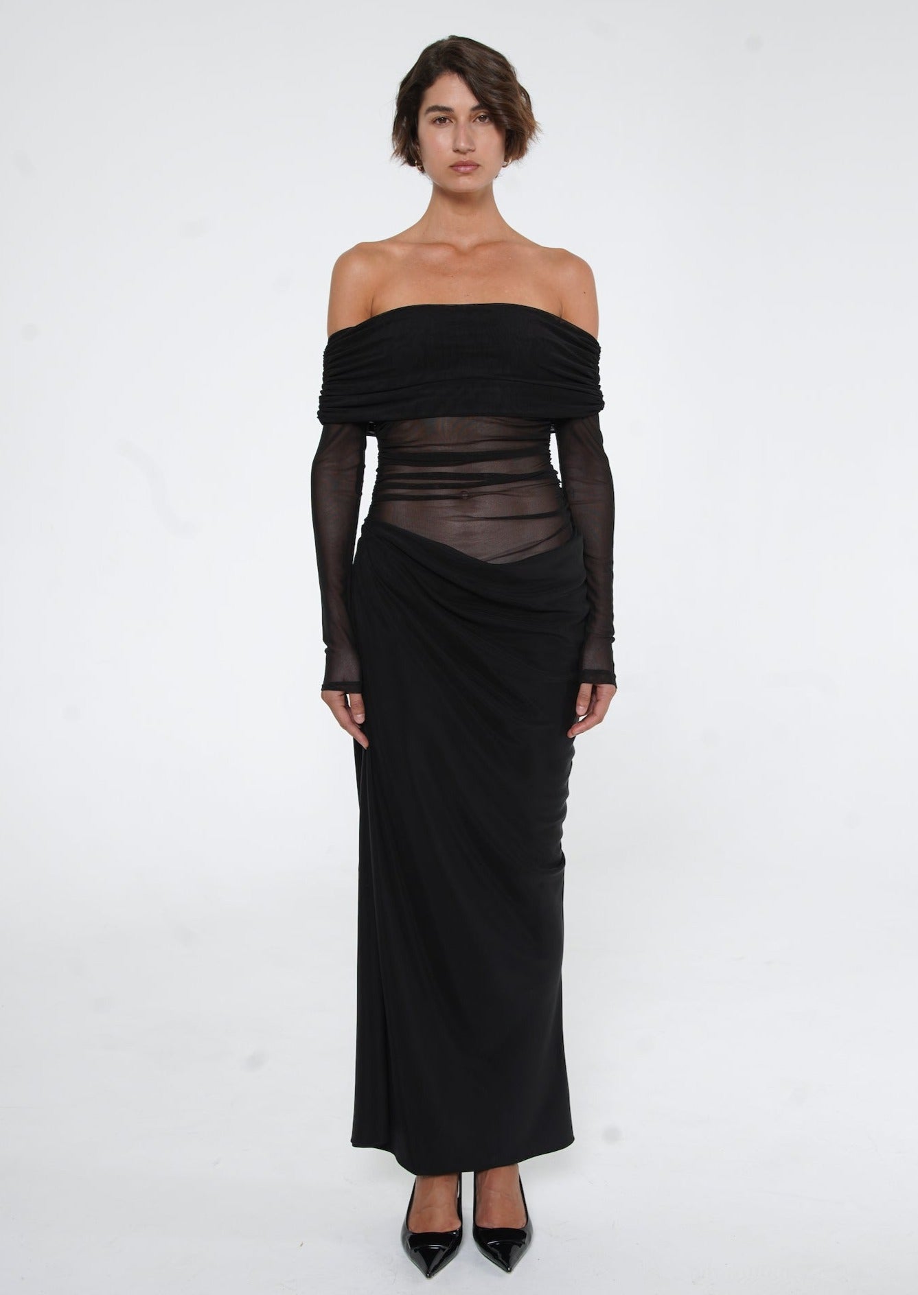 Lydia™ | Maxi dress with draped back