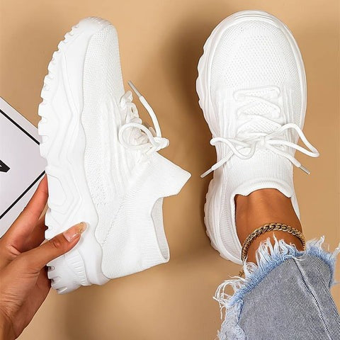 WW | Atmungsaktive Sneakers für Frauen mit Zusätzlicher Fußstütze