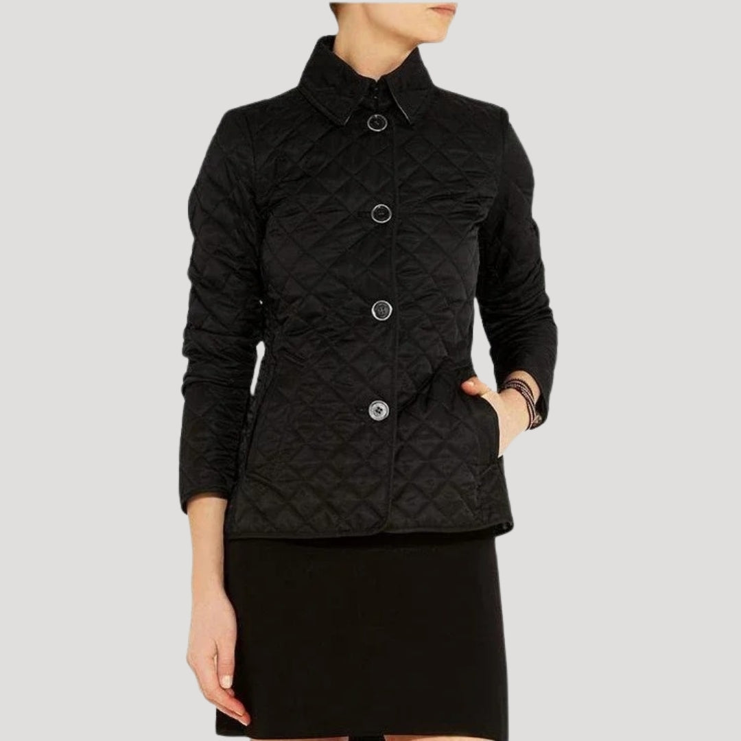 WW | Damen Leicht Gepolsterte Sommerjacke Diamant Strick
