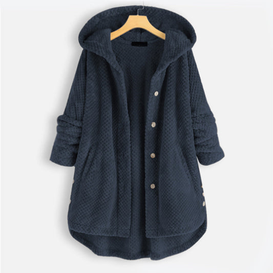 WW | Damen-Strickjacke mit Kapuze für den Winter