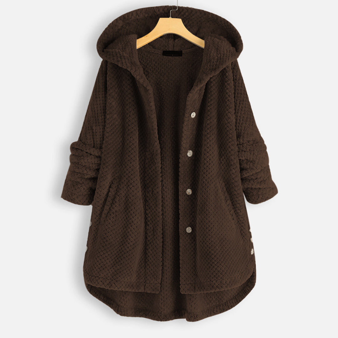 WW | Damen-Strickjacke mit Kapuze für den Winter