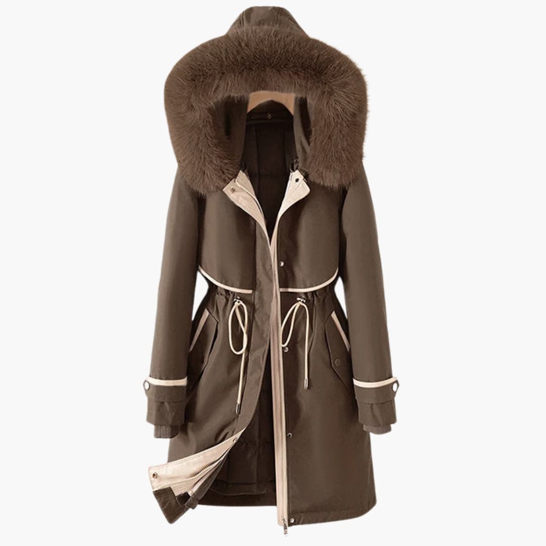 WW | Damen-Winterparka mit Kapuze und verstellbarem Bund