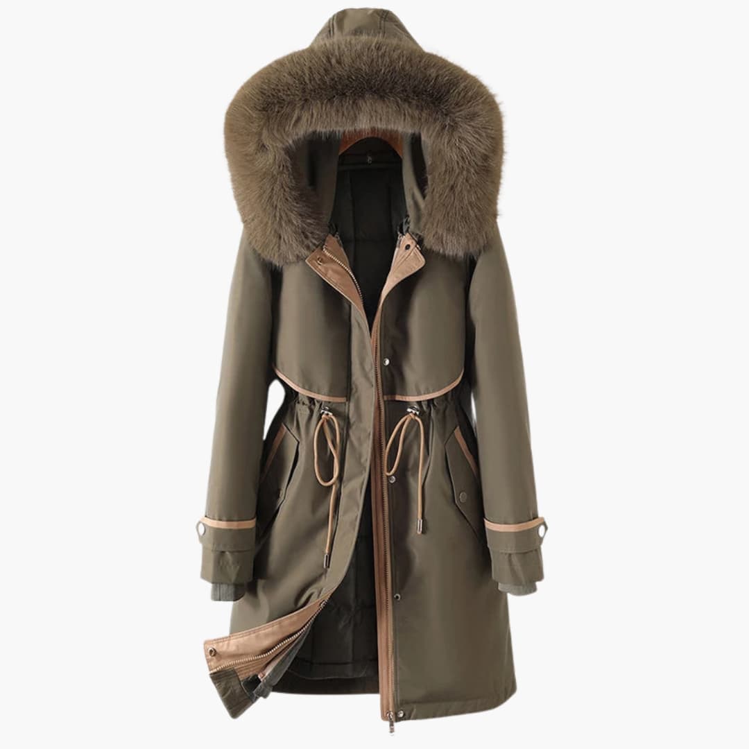WW | Damen-Winterparka mit Kapuze und verstellbarem Bund