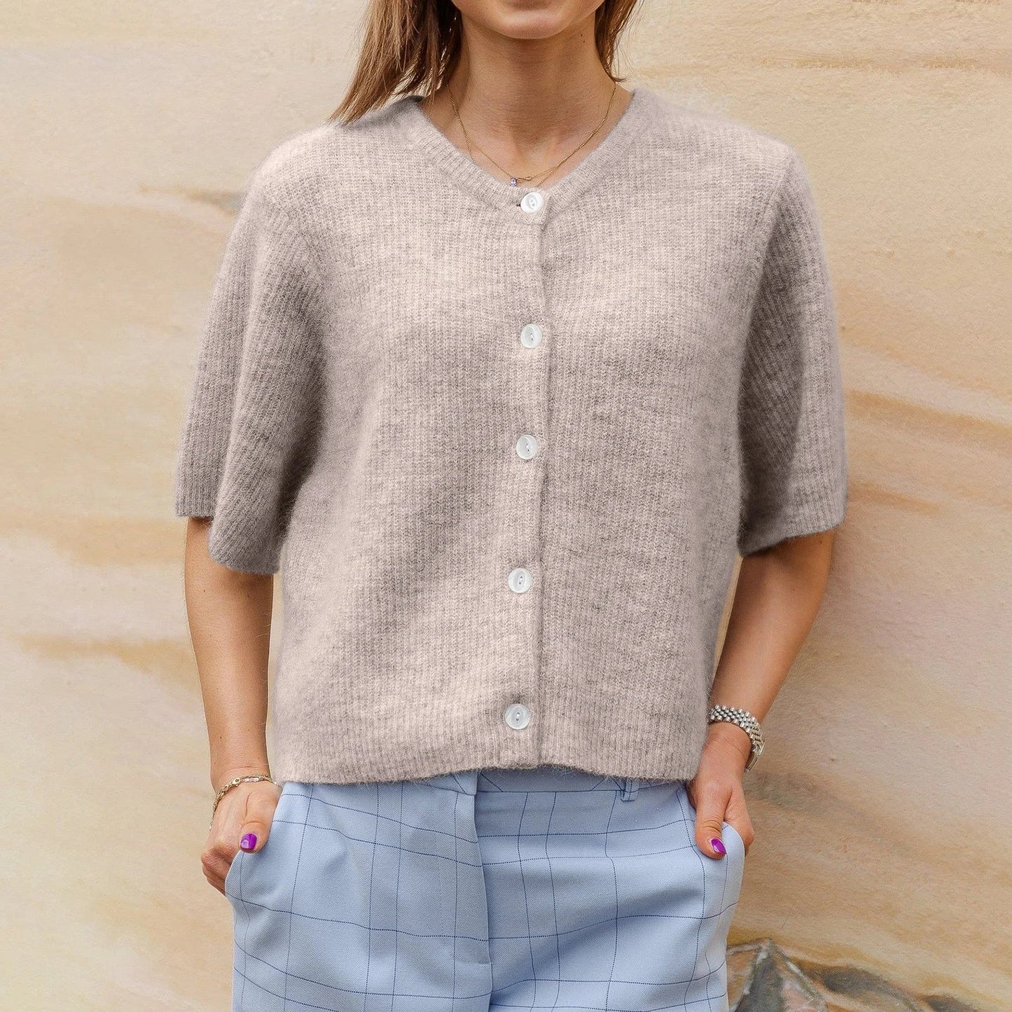 WW | Damen Cardigan mit Knopfverschluss