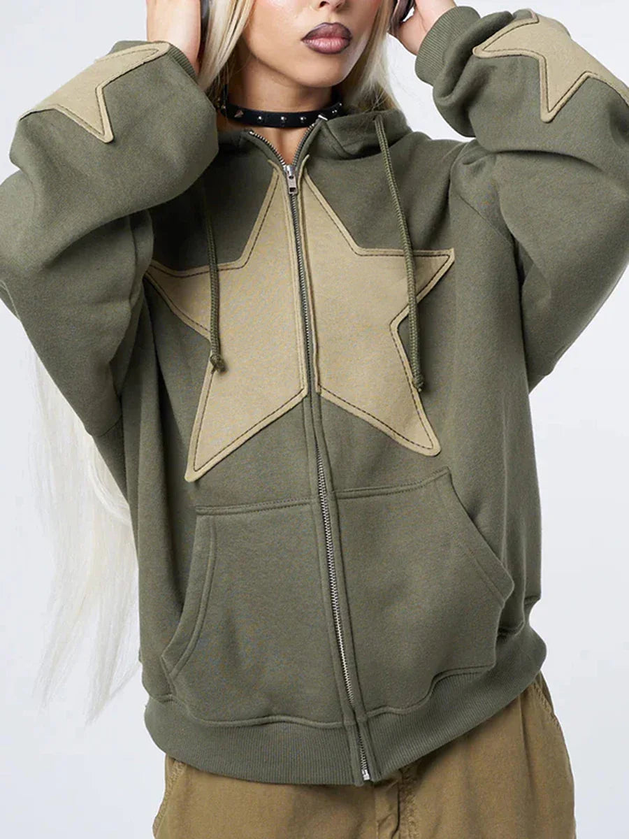 WW | Women's Cardigan with Star Print